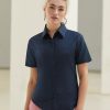 Womens Oxford short sleeve shirt