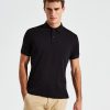 Mens super smooth knit polo