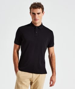 Mens super smooth knit polo