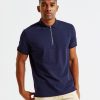 Mens zip polo