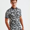 Mens camo piquï¿½ polo