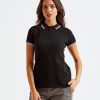Womens classic fit tipped polo