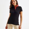 Womens contrast polo