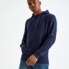 Mens coastal vintage wash loop back hoodie