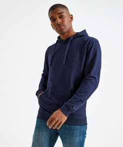 Mens coastal vintage wash loop back hoodie