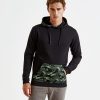Mens camo trimmed hoodie