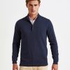 Mens cotton blend ï¿½ zip sweater