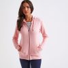 Womens zip-through organic hoodie