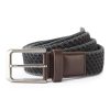 Mens vintage wash canvas belt