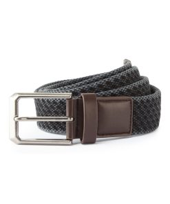 Mens vintage wash canvas belt
