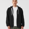 Unisex polycotton fleece full-zip hoodie