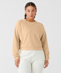 Womens raglan pullover fleece