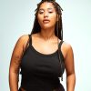 Womenï¿½s micro rib spaghetti strap tank