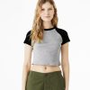 Womenï¿½s micro rib raglan baby t-shirt