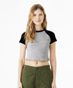 Womenï¿½s micro rib raglan baby t-shirt