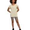 Womens extended shoulder tee