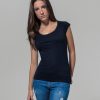 Womens back cut tee