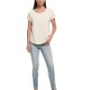 Womens long slub tee