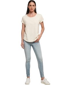 Womens long slub tee