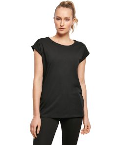Womens organic extended shoulder tee