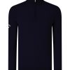 Ribbed ï¿½ zip Merino sweater
