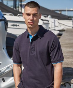 Contrast piquï¿½ polo shirt
