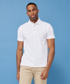 Classic cotton piquï¿½ polo with stand-up collar