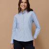 Womens modern long sleeve Oxford shirt