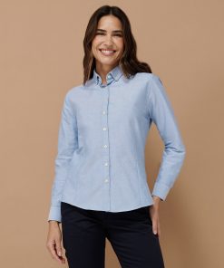 Womens modern long sleeve Oxford shirt
