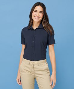 Womens wicking antibacterial short sleeve shirt