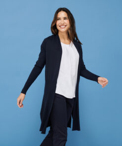 Womens longline open cardigan