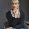 Womens v-neck knitted cardigan