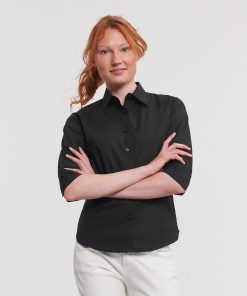 Womens ï¿½ sleeve easycare fitted shirt