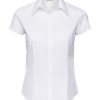 Womenï¿½s cap sleeve Tencelï¿½ fitted shirt