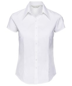 Womenï¿½s cap sleeve Tencelï¿½ fitted shirt