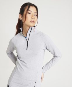 Womens Cool Flex long half-zip top