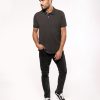 Mens vintage short sleeve polo shirt