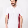 Flags short sleeve bi-colour polo shirt