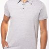 Jersey knit polo shirt