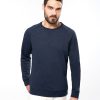 Mens organic cotton crew neck raglan sleeve sweatshirt
