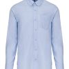 Mens long-sleeved Oxford shirt