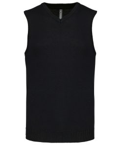 Mens sleeveless V-neck jumper