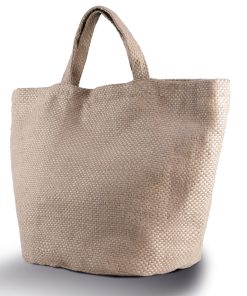 100 natural yarn dyed jute bag