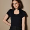 Womens corporate top keyhole neck (regular fit)