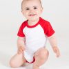Essential short-sleeved baseball bodysuit