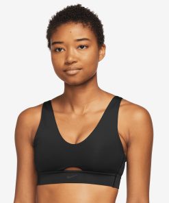 Womenï¿½s Nike Dri-FIT indy plunge cutout bra