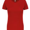 Ladies short-sleeved sports T-shirt