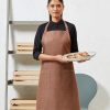Cotton denim bib apron, organic and Fairtrade certified