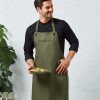 ï¿½Barleyï¿½ Contrast Stitch Bib Apron