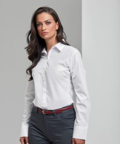 Womens supreme poplin long sleeve shirt